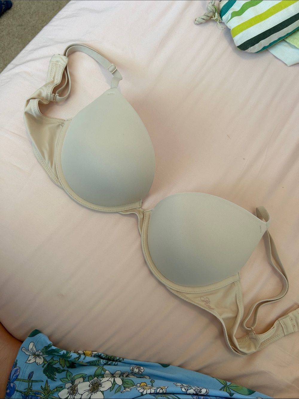 PINK Victoria's Secret Nude Light Beige T-Shirt Bra